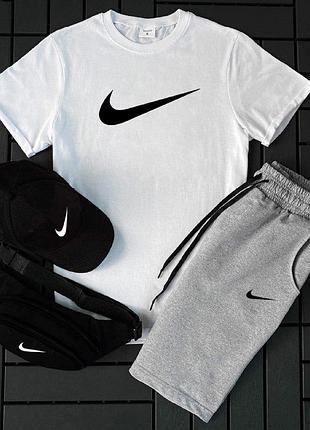 Акция костюм футболка + шорты + кепка + бананка в стиле Pig nike найк
