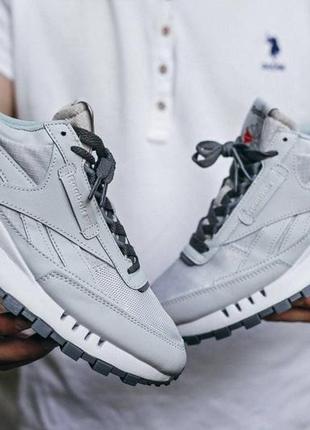 Женские кроссовки reebok legacy grey2 фото