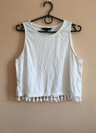 Кроп топ new look white crop top with tassels6 фото