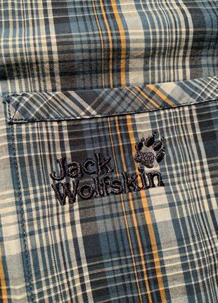 Треккинговая рубашка jack wolfskin organic cotton, оригинал, размер m/l3 фото