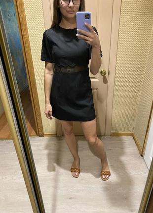 Чорна коротка сукня плаття missguided жіноча весна літо осінь