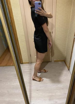 Черное короткое платье missguided на бирке размер 10 {с-м}4 фото