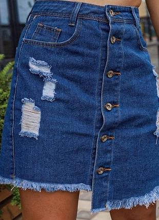 Женская джинсовая юбка  44