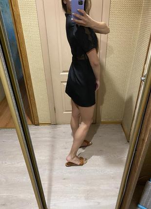 Чёрное короткое классное платье missguided на бирке размер 10 {с-м}4 фото
