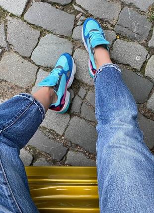 Женские кроссовки adidas falcon blue3 фото