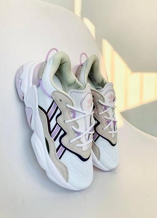 Женские кроссовки ozweego light purple демисезонные