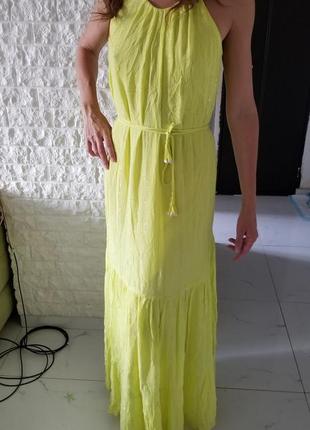 Плаття довге яскравий сарафан в підлогу splash1 фото