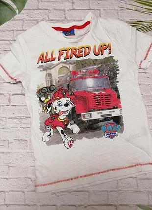 Футболка щенячий патруль маршал paw patrol на 3-4 года