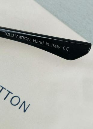 Louis vuitton очки мужские солнцезащитные серо фиолетовый градиент в золотом металле6 фото