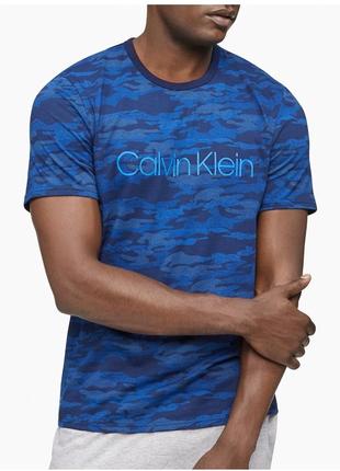 Футболка синя камуфляж calvin klein оригінал m, l