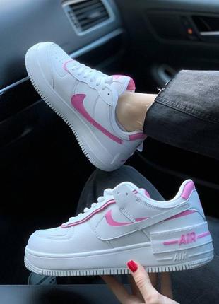 Женские кроссовки nike air force 1 shadow magic flamingo8 фото