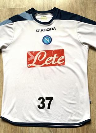 Чоловіча колекційна футбольна джерсі рашгард diadora napoli long sleeve1 фото