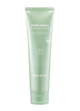 Слабокислотних очищаючий гель для вмивання mizon pore fresh mild acid gel cleanser 200 мл2 фото