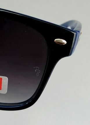 Ray ban wayfarer окуляри унісекс сонцезахисні чорно сині з градієнтом8 фото