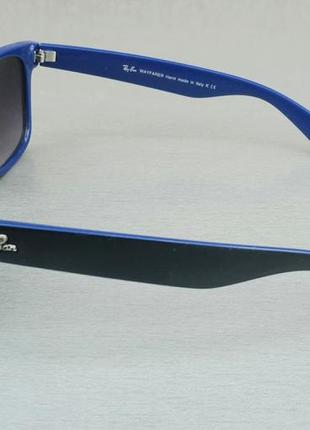 Ray ban wayfarer очки унисекс солнцезащитные черно синие с градиентом3 фото