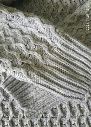 Крутое теплющее вязаное платье на зиму супер,размер с/л4 фото