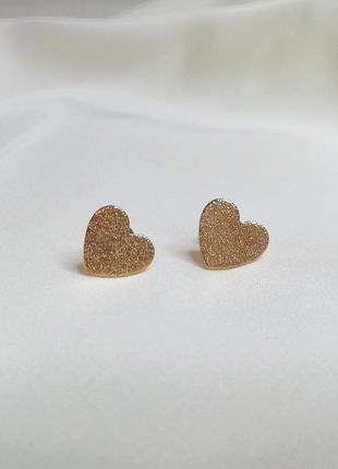 Сережки сережки під золото серце