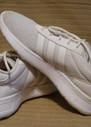 Легчайшие белые фирменные кроссовки adidas neo lite racer 40 2/3 р.