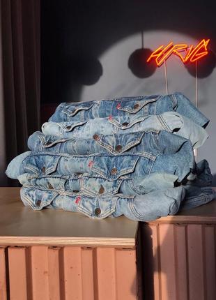 Levis vintage ретро вінтаж made in usa чоловічі жіночі джинсові куртки