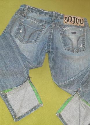 Круті рвані джинси з блискавками3 фото