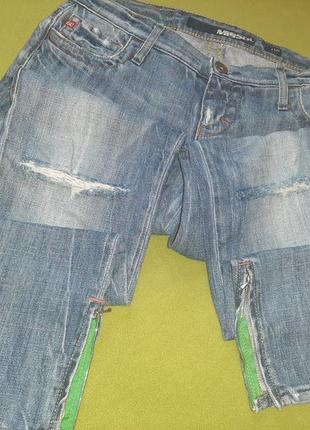 Круті рвані джинси з блискавками2 фото