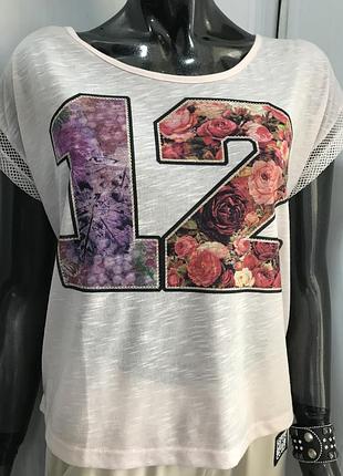 Розпродаж. футболка в кольорі пудра