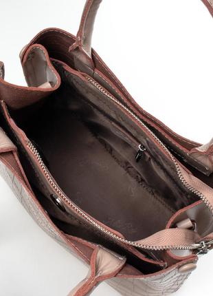 Женская кожаная сумка из натуральной кожи жіноча шкіряна на плечо клатч кожаный4 фото
