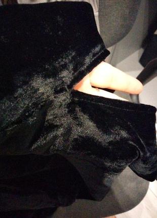 Класичний велюровий блузон (плаття) m&s чорний розм.8/382 фото