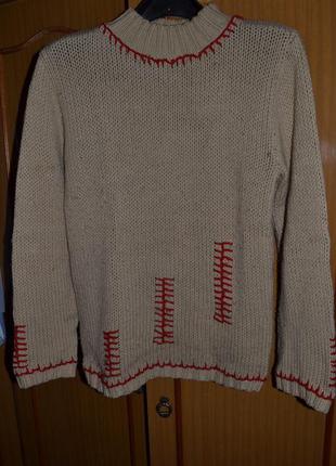 Карамельний теплий вовняний светр ( туреччина )