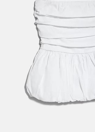 Красивый белый топ zara