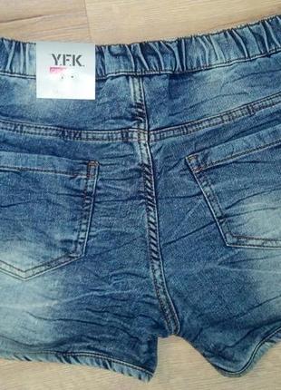 Классные джинсовые шорты y. f. k. германия европейское качество. распродажа.6 фото