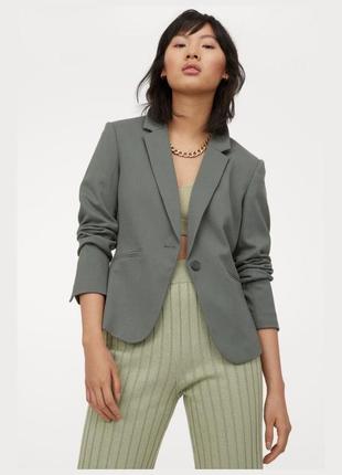 Піджак по фігурі, бирюзовый жакет, жакет по фігурі