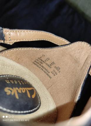 Класні шкіряні босоніжки clarks 26,5 см на широку ногу5 фото