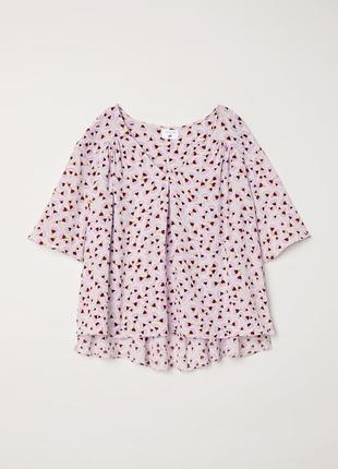 H&m anna glover блуза блузка 38 вільний крій оверсайз