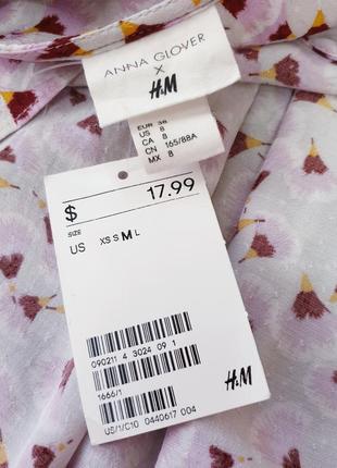 H&m anna glover блуза блузка 38 свободный крой оверсайз5 фото