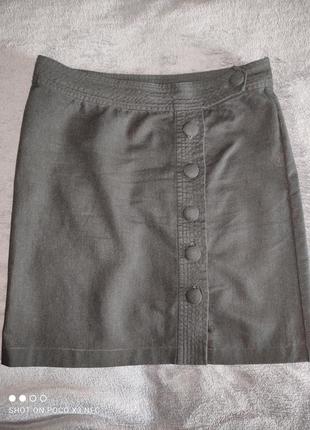 Бесподобная льняная юбка пот-42 см1 фото