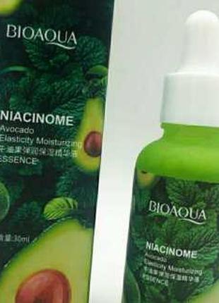 🥑 сыворотка для эластичной кожи с экстрактом авокадо bioaqua niacinome avocado essence, 30 ml3 фото