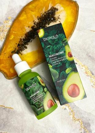 🥑 сыворотка для эластичной кожи с экстрактом авокадо bioaqua niacinome avocado essence, 30 ml1 фото