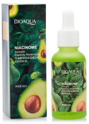 🥑 сыворотка для эластичной кожи с экстрактом авокадо bioaqua niacinome avocado essence, 30 ml2 фото