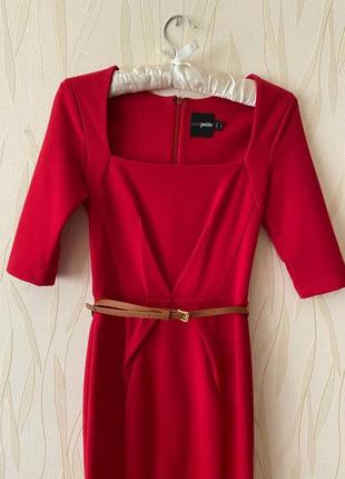 Платье asos красное8 фото
