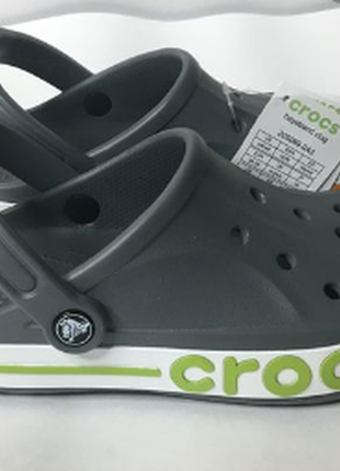 Crocs bayaband clog charcoal серые кроксы1 фото