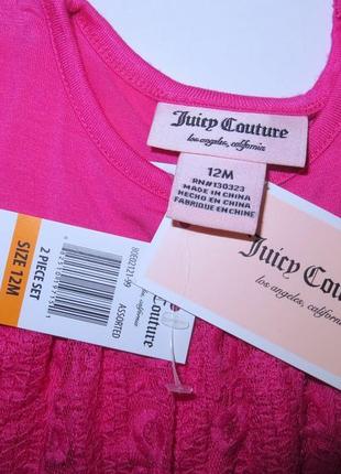 Костюм 2-ка платье туника и- лосины леггинсы на девочку 12 месяцев 1 год juicy couture4 фото
