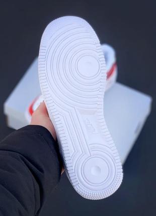 Nike air force white/red/black  кроссовки найк аир форс наложенный платёж купить6 фото