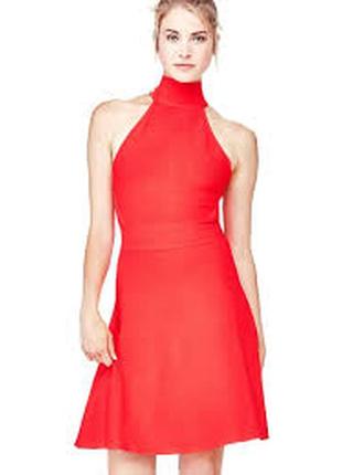 Красное бандажное платье guess marciano1 фото
