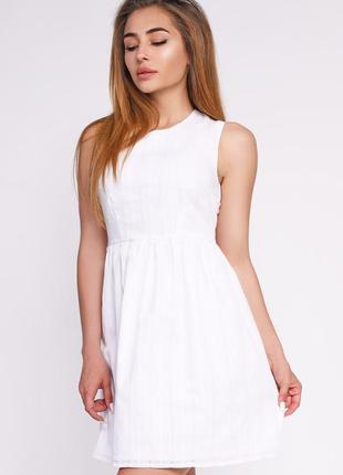 Літнє біле міні-плаття | 488903 фото