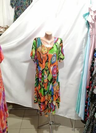 Платье сарафан хлопок  штапель2 фото