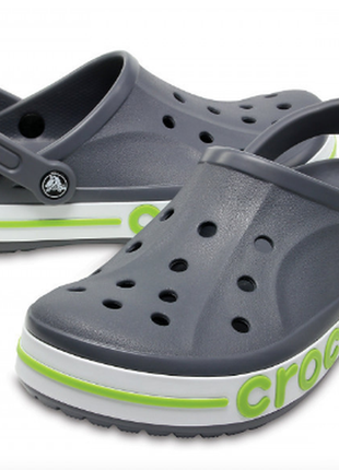 Crocs bayaband clog charcoal серые кроксы3 фото