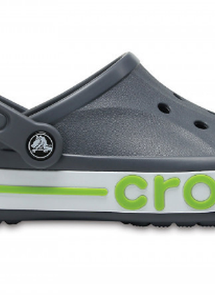 Crocs bayaband clog charcoal серые кроксы4 фото