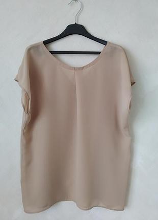 Топ шифоновый/ цвет капучино/ темный беж/ размер 34__40