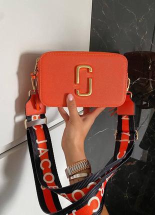 Сумка женская marc jacobs orange ll оранжевая (марк джекобс, рюкзак, клатч, кошелек, сумочка)